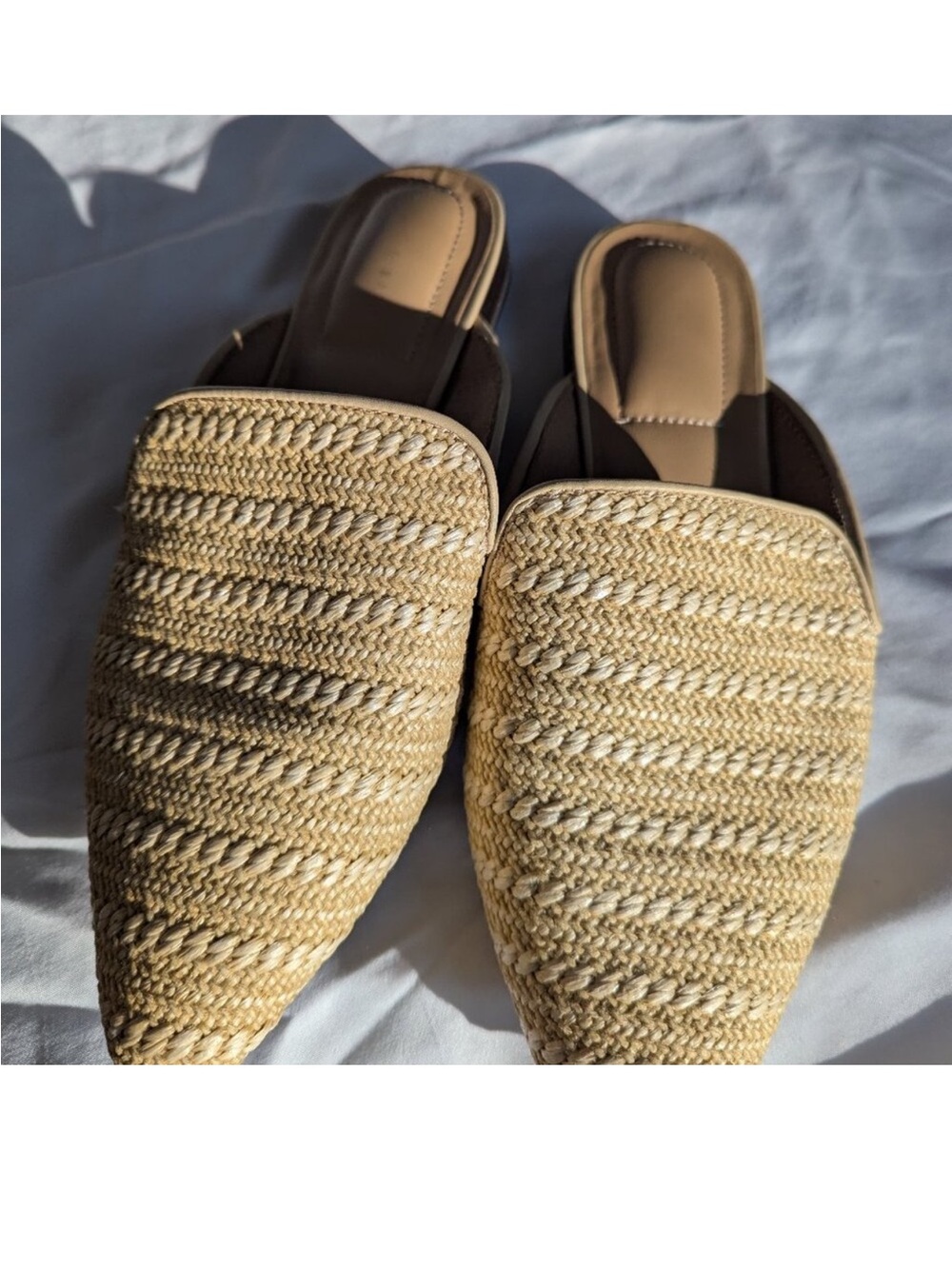 Kelly & Katie Raffia Mules